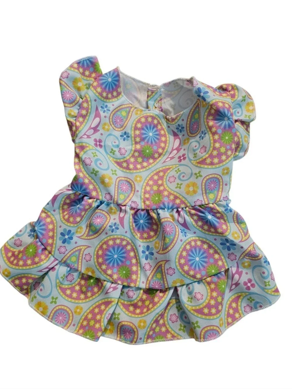 Pastel Floral Paisley Dog Dress For Small Dog- Multicolor. NWOT. V
